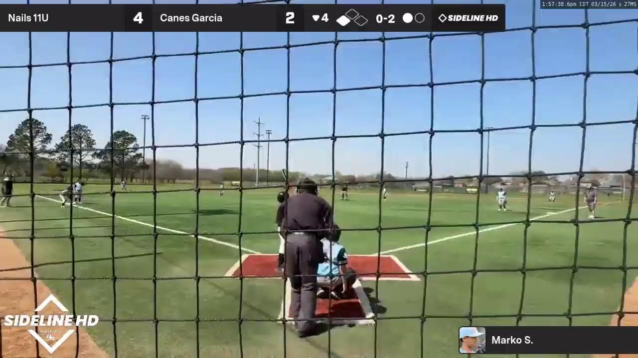 Nails 11U @ Canes Garcia (2026.03.15)