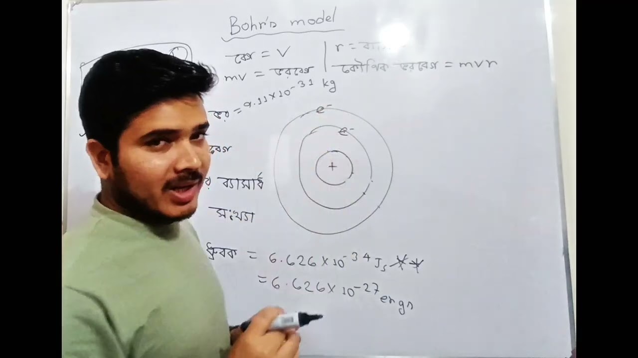 বোর মডেল সম্পূর্ণ বিস্তারিত সহজে। SSC Chemistry Chapter 3 part-3, Neil Bohr's atomic model
