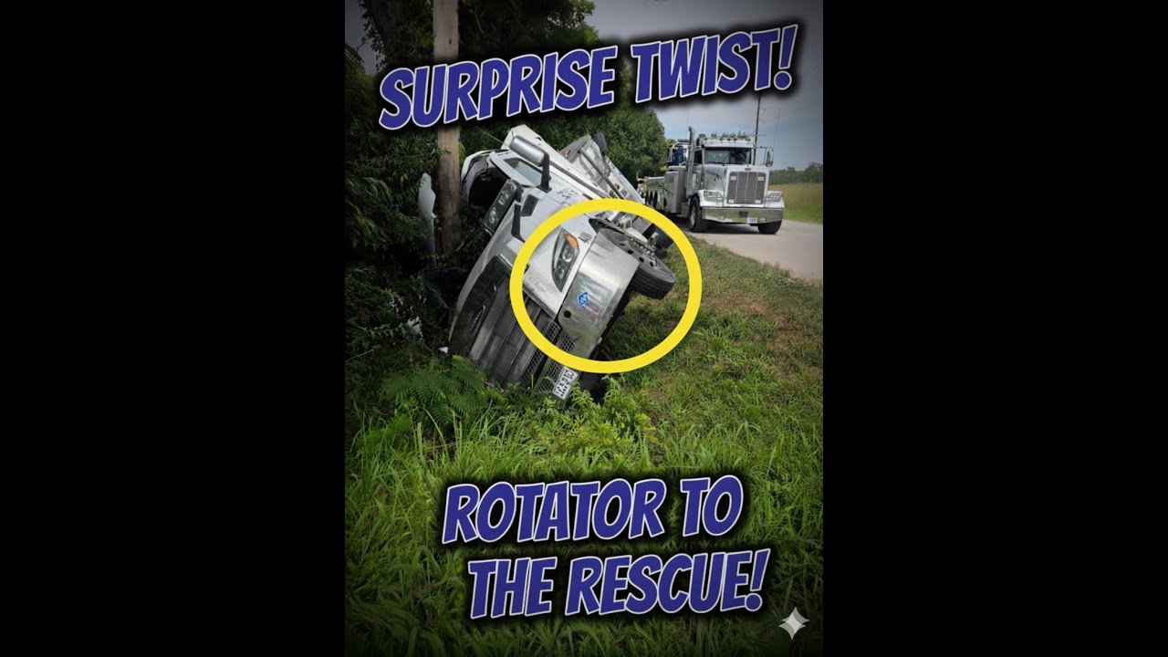 Using a Rotator to Flip a Semi Truck, With a Surprise Twist!!!