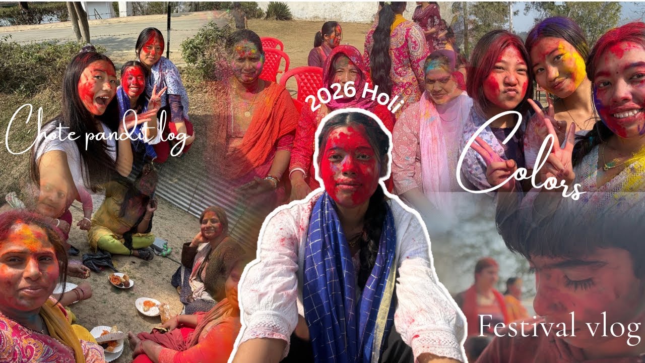 2026 Holi 🫟 || happy Holi || friends || chote pandit 😆
