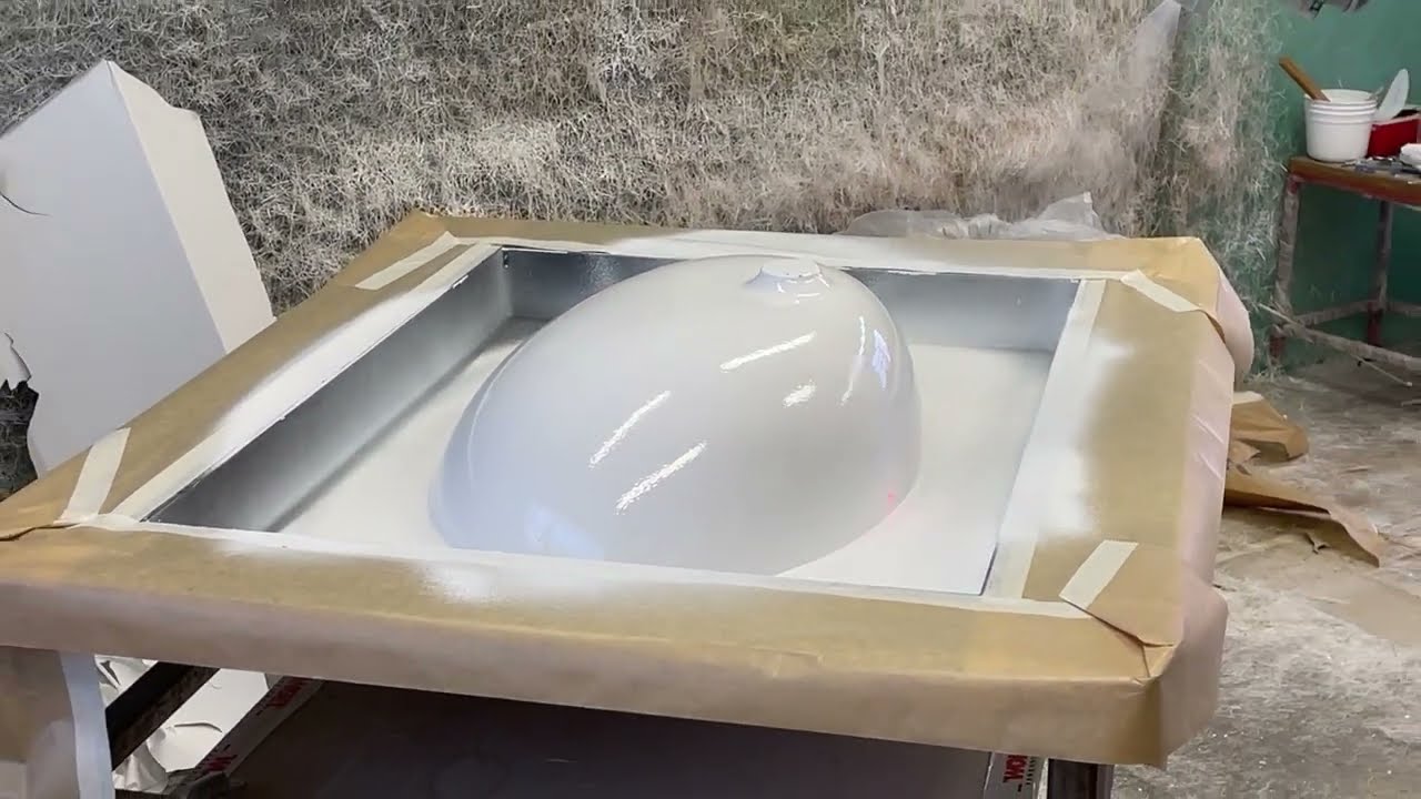 Robot Gelcoat Spraying of a Washbasin