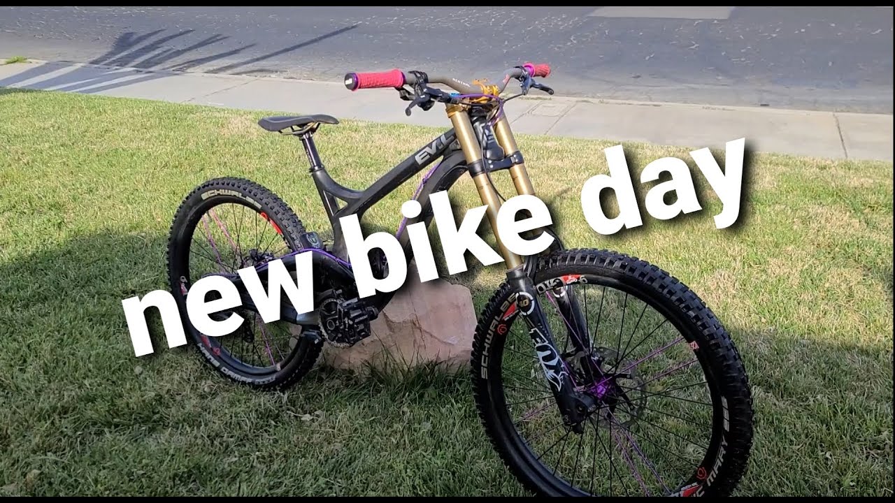 new bike day! evil dh bike