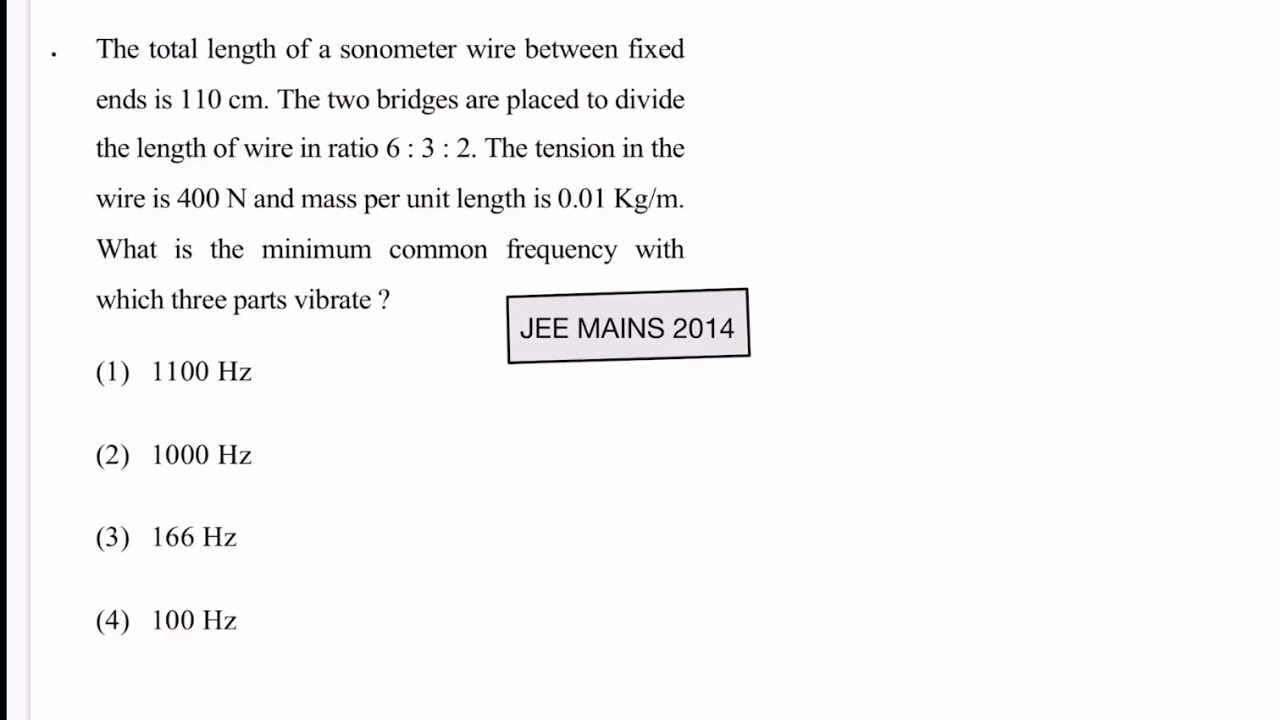 Problem || Sonometer || #jeephysics #neetphysics #conceptualphysics #neetphysics 
