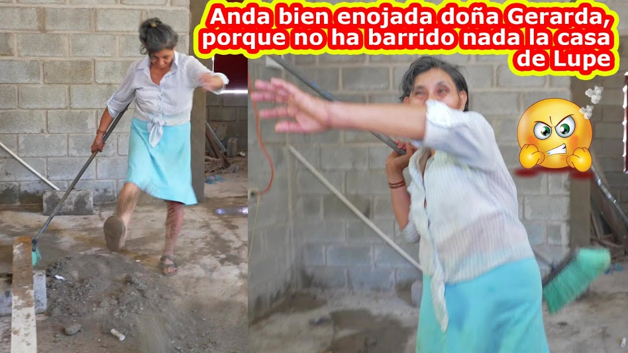 🏡 Brava anda barriendo la casa para Lupe doña Gerarda, les gusta solo estar en la hamaca - Ediciones