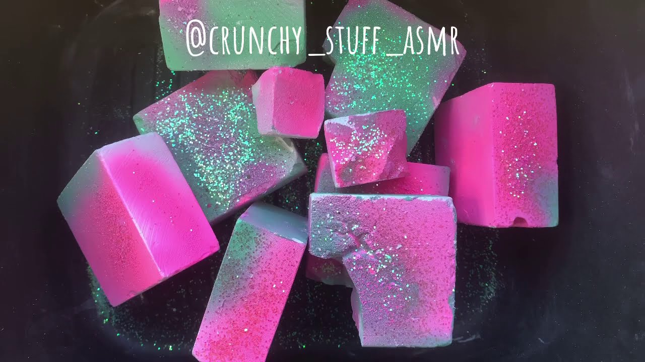 ASMR ✨ COLORFUL ADER GYM CHALK COMPILATION ✨ ODDLY SATISFYING ✨ SLEEP AID   ADER CHALK CRUMBLING