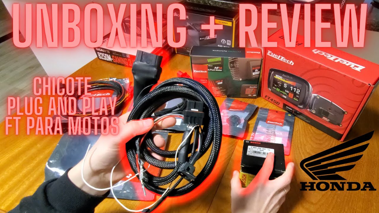 Chicote Plug And Play FuelTech para Motos Honda - Unboxing + Review