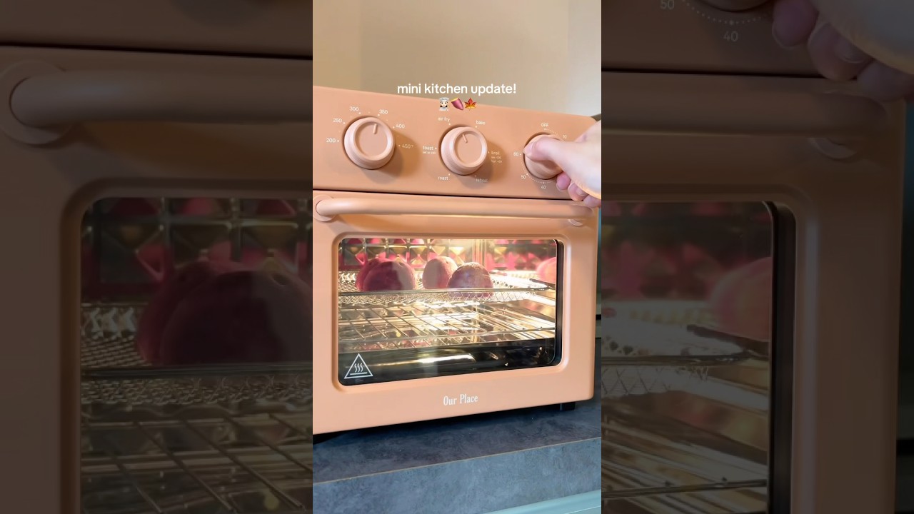 Mini kitchen update: our place wonder oven #kitchen #kitchenappliances #cozy #cottagecore #ourplace