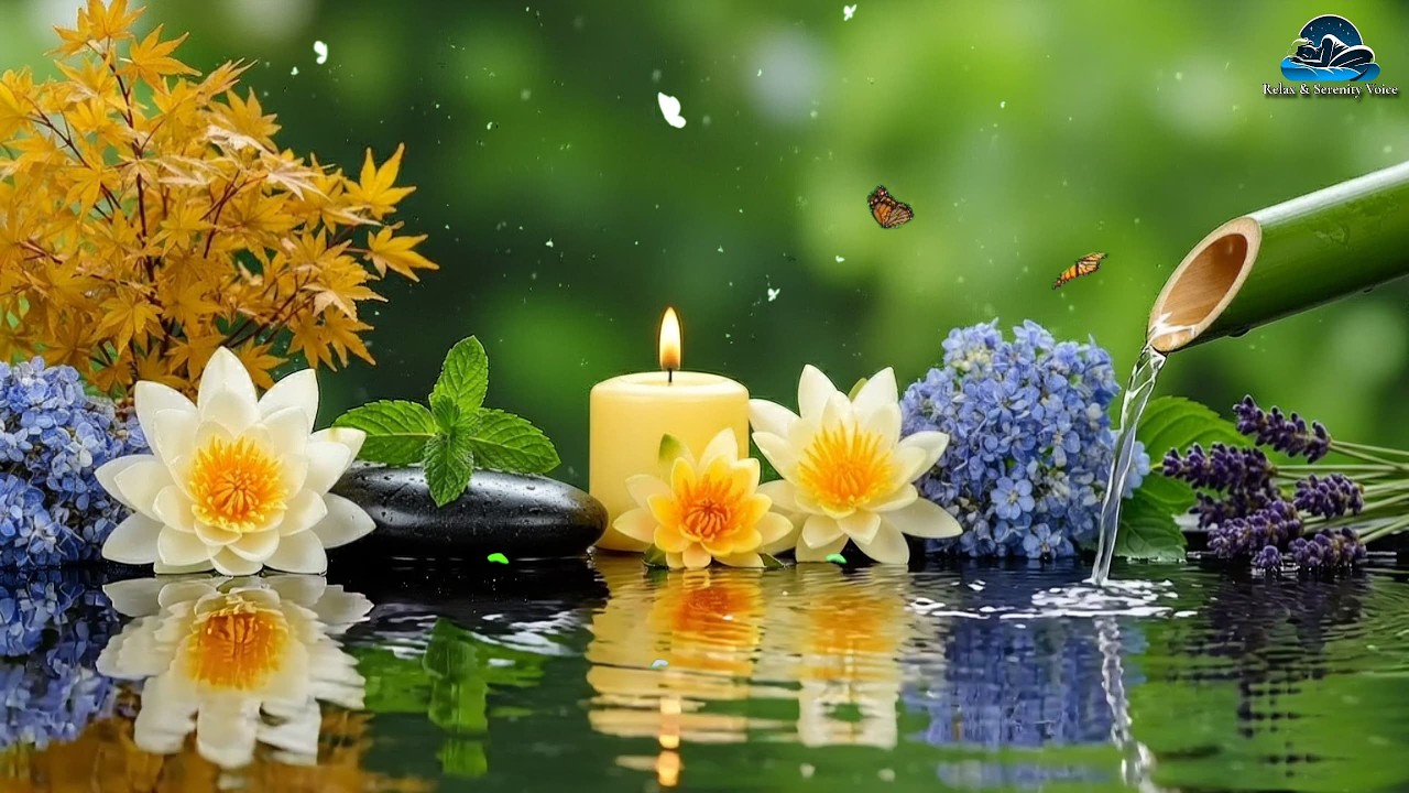 Soothing Piano & Water Sounds 🍃 Sleep Better, Relax Deeply and Reduce Anxiety 24/7