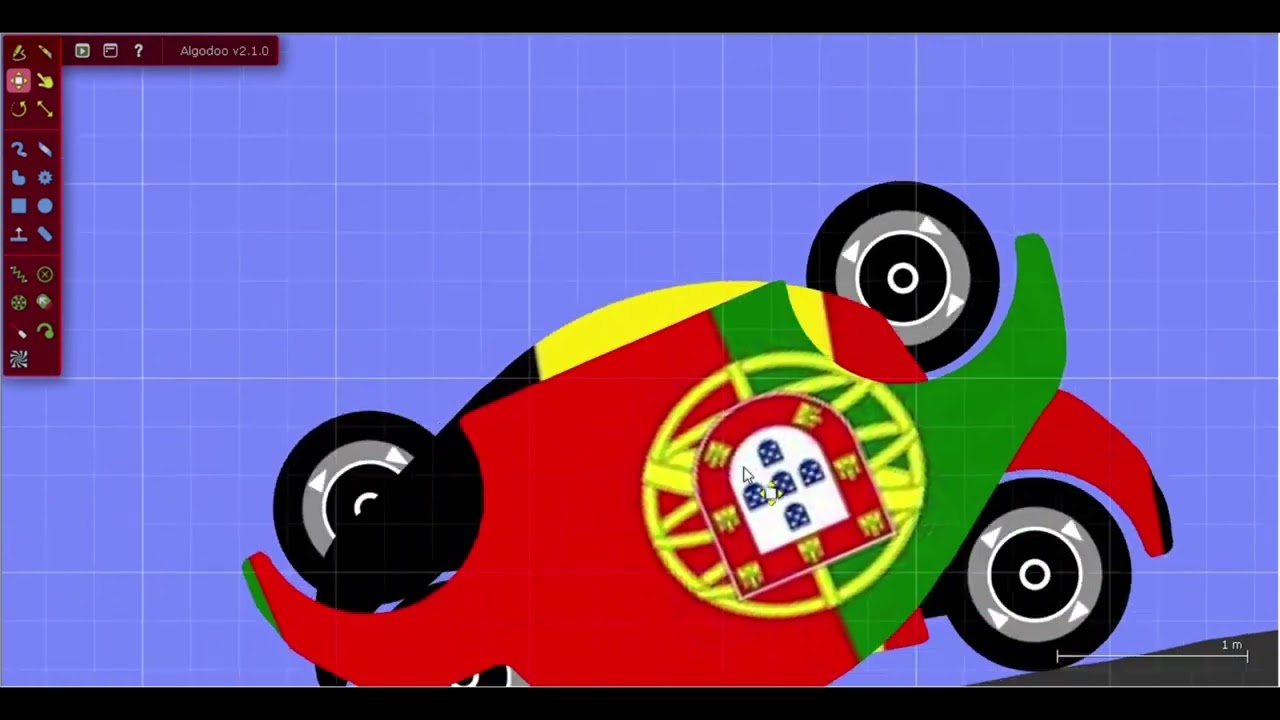 Europe cars race, the winner is ... #marblerace ,#algodoo #games #asmr