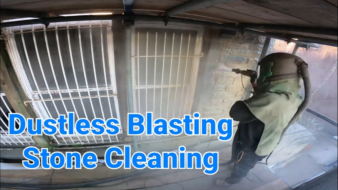 Dustless SandBlasting Stone Cleaning