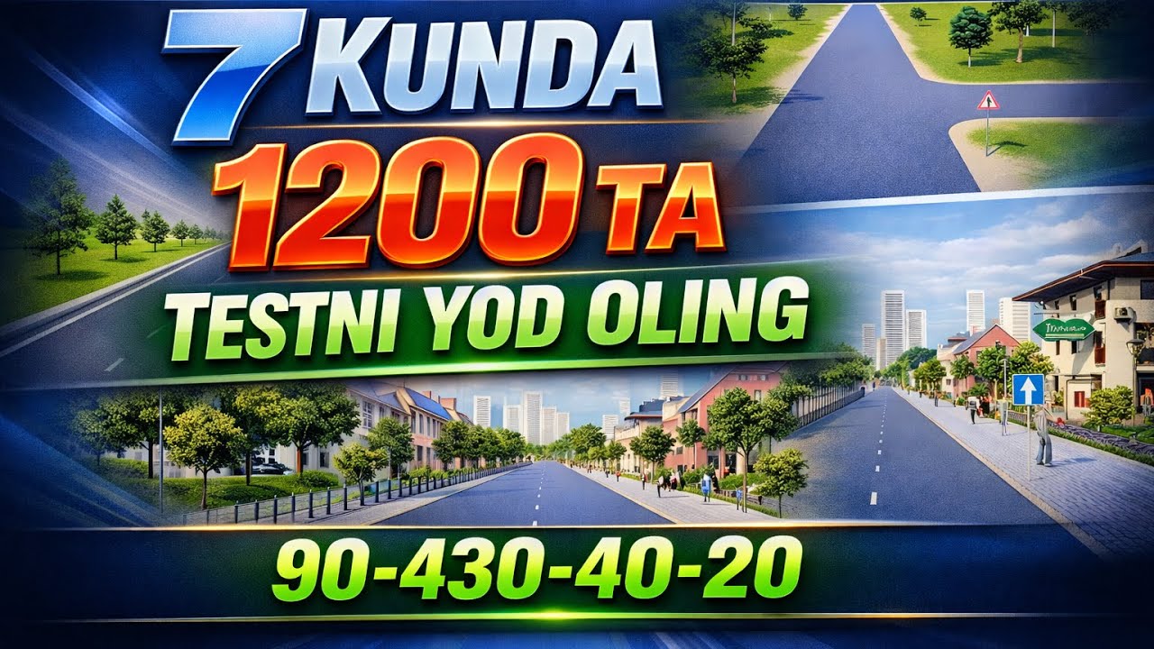 Pravaga Tayyorlov — Testlar Tushunib oling.🚗
