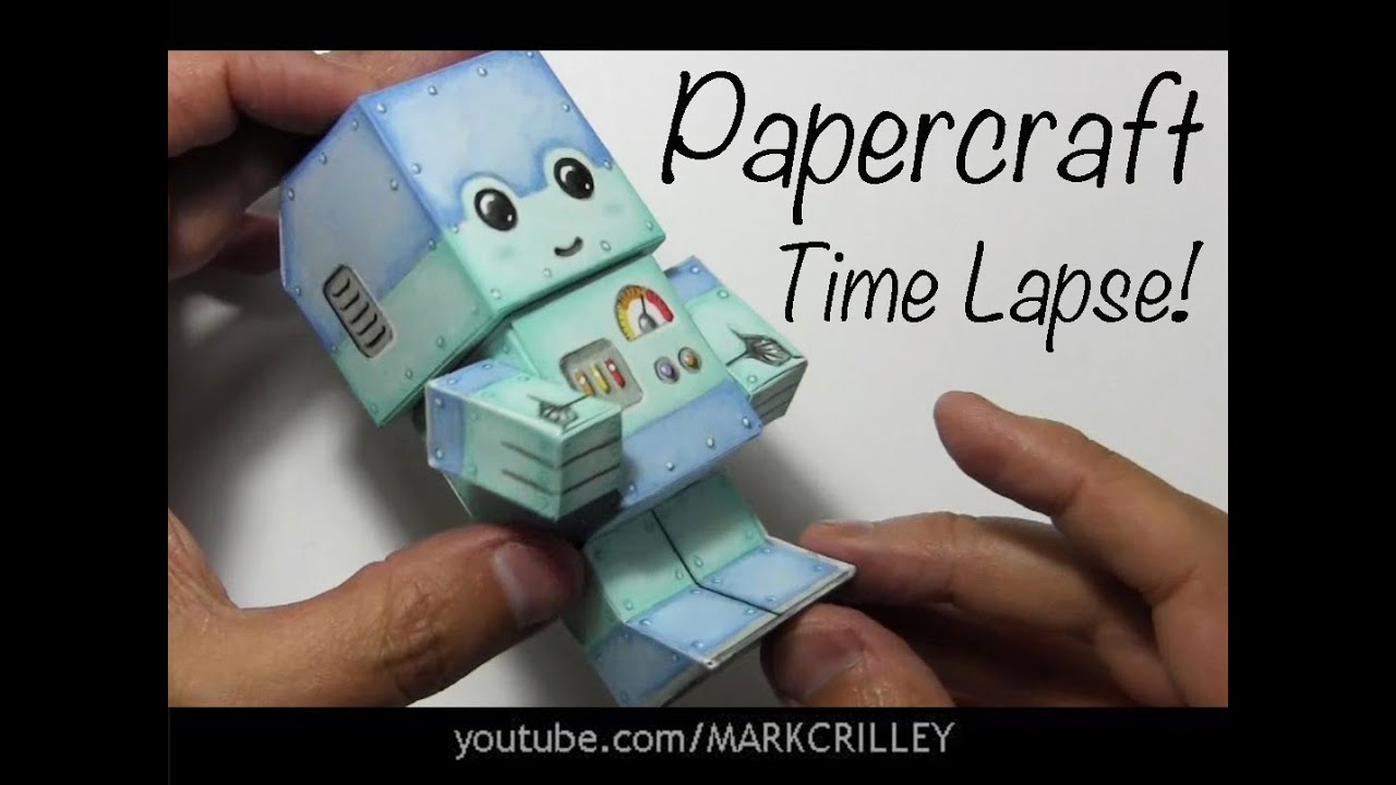 Drawing Time Lapse: Chibi Robot Paper Craft