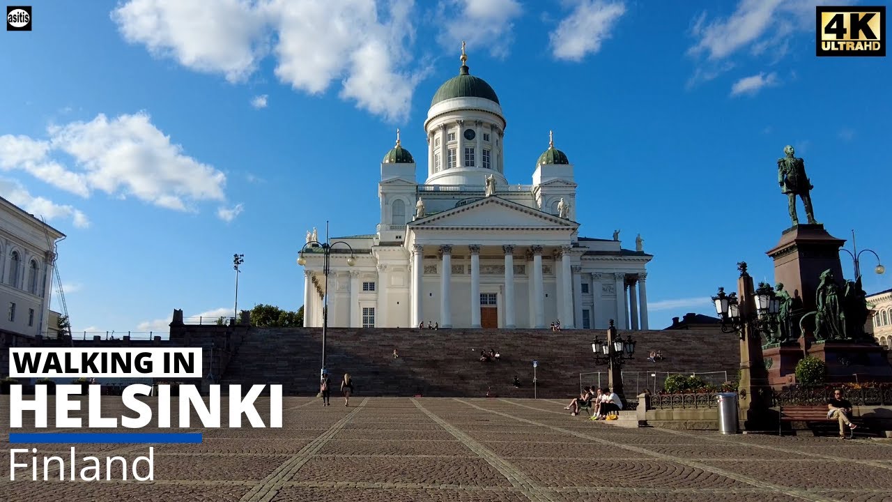 Summer Evening Walking Tour in Kruununhaka, Helsinki Finland (22 July 2021)