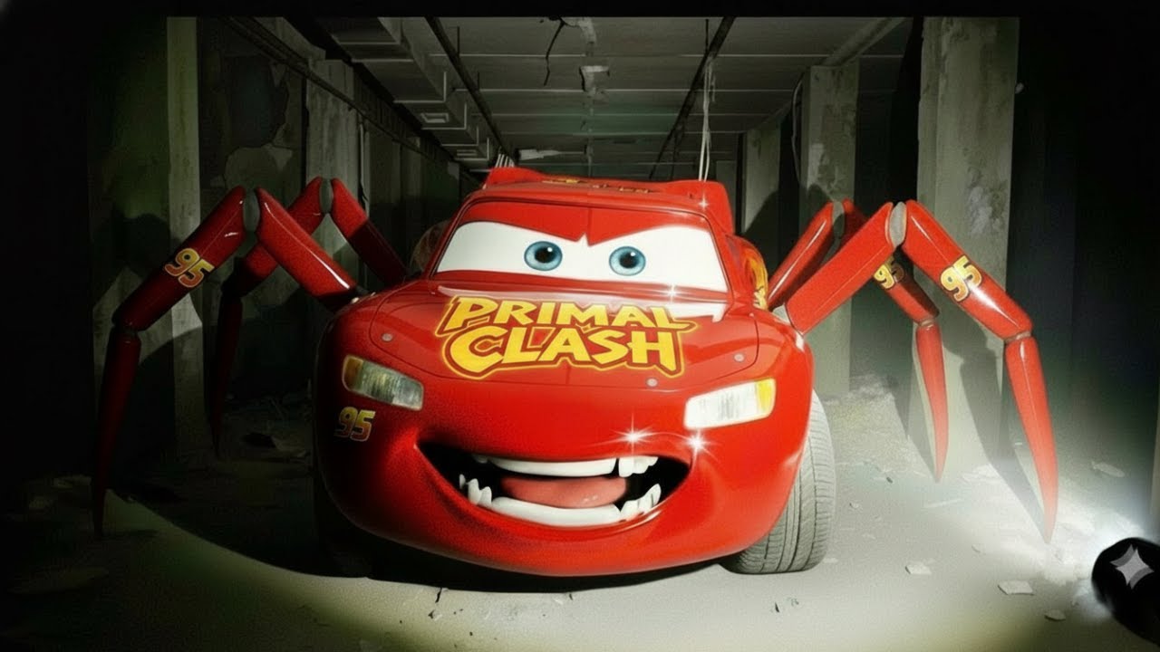 Kitten Finds Lightning McQueen and All the Cars in an Abandoned Place | Ai Cat Story
