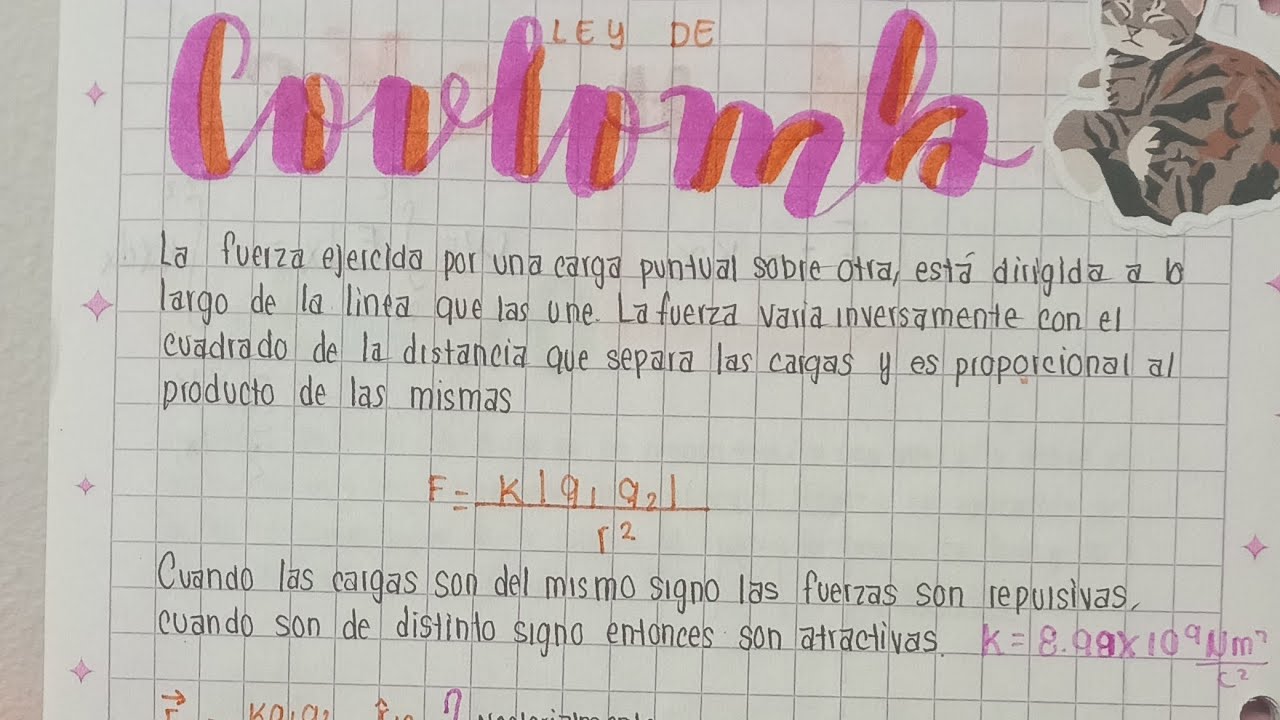 Ley de Coulomb y ejercicios