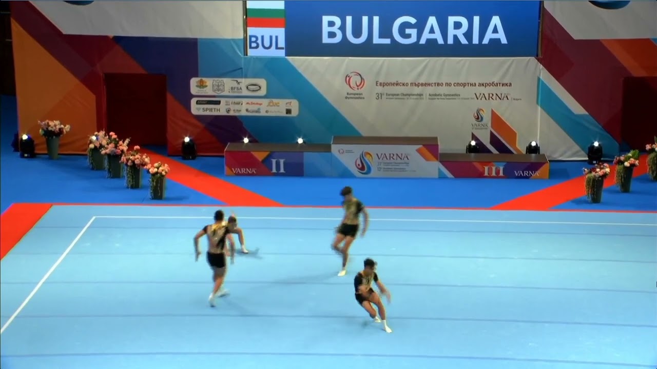 Men's Group Bulgaria BALANCE - 2023 ACRO EAGC bronze medallists, 12 - 18