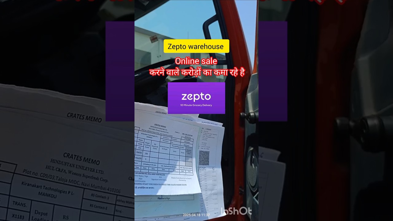 zepto online order ll truck delevery ll vlogging 