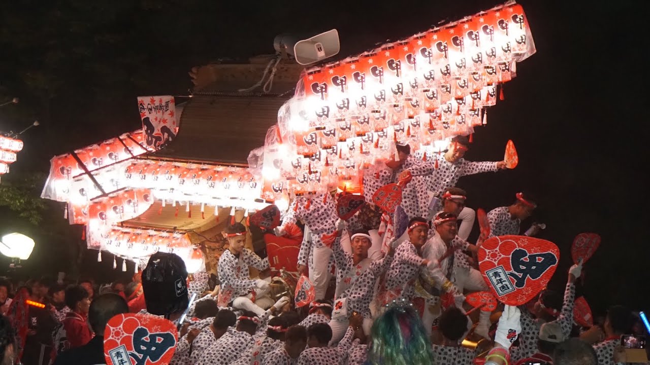 令和元年 甲田 津々山台公園パレード 試験曳き 錦織神社秋祭り だんじり祭