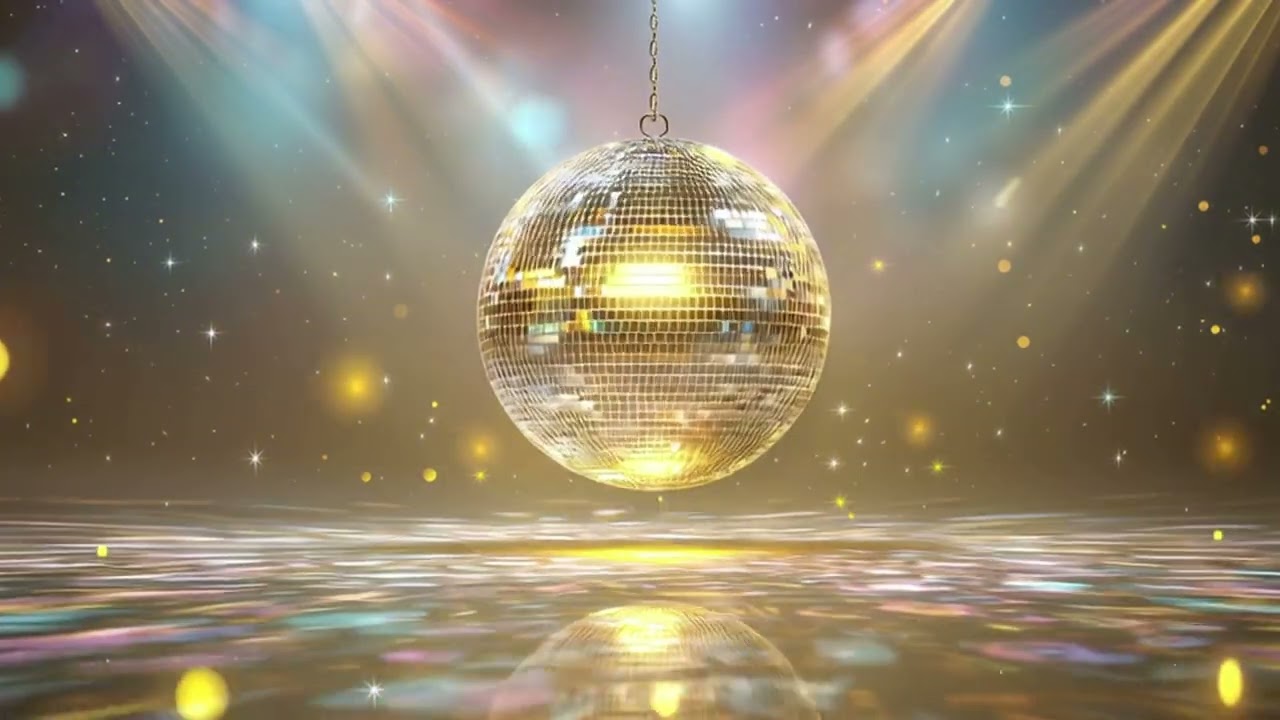 4K (Without Music) Disco Ball Party Background Video | Vibrant Concert Lights for TV Ambience
