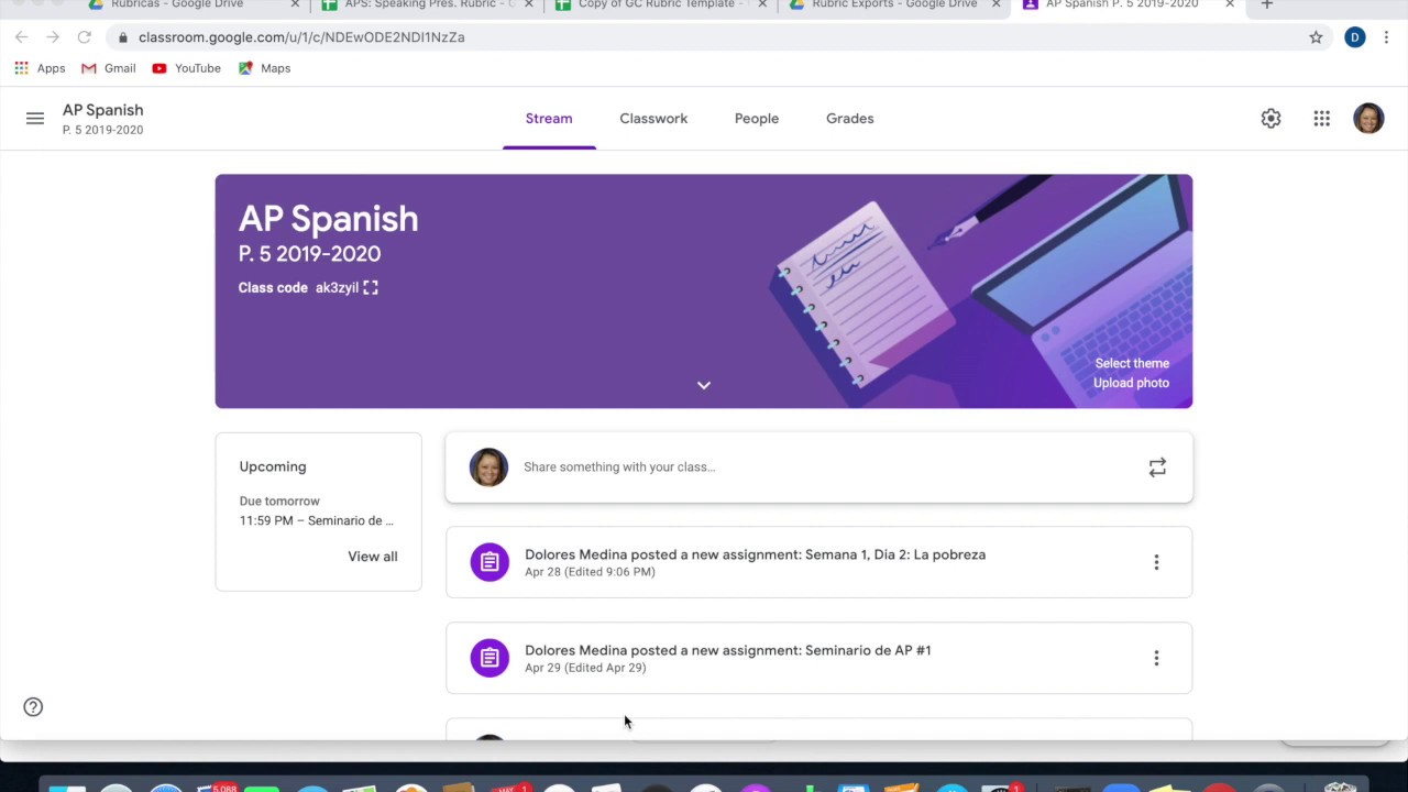 Google Classroom Rubric Import