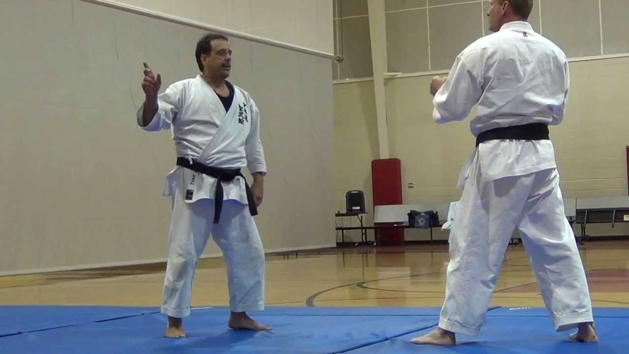 Seibukan National Training -- instructor Robert Pichardo with Allen Lindow