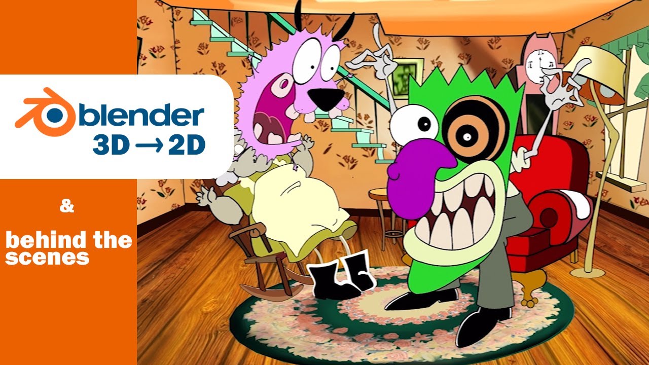 Courage The Cowardly Dog - Blender 3D Remake