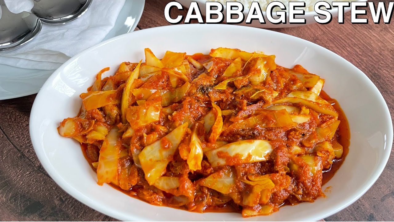 CLASSIC CABBAGE STEW || GHANA CABBAGE STEW ||  BEE'SKICTHEN