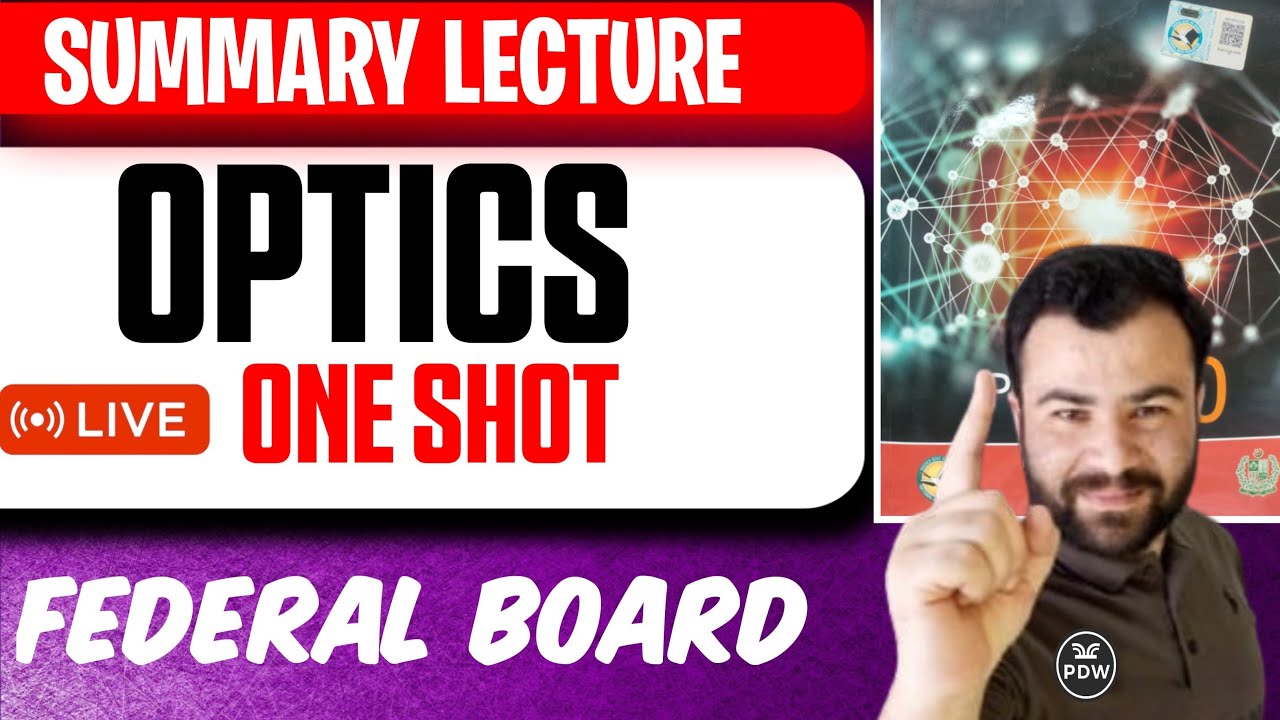 Unit 14 Optics One Shot Lecture Class 10 Physics Federal Board