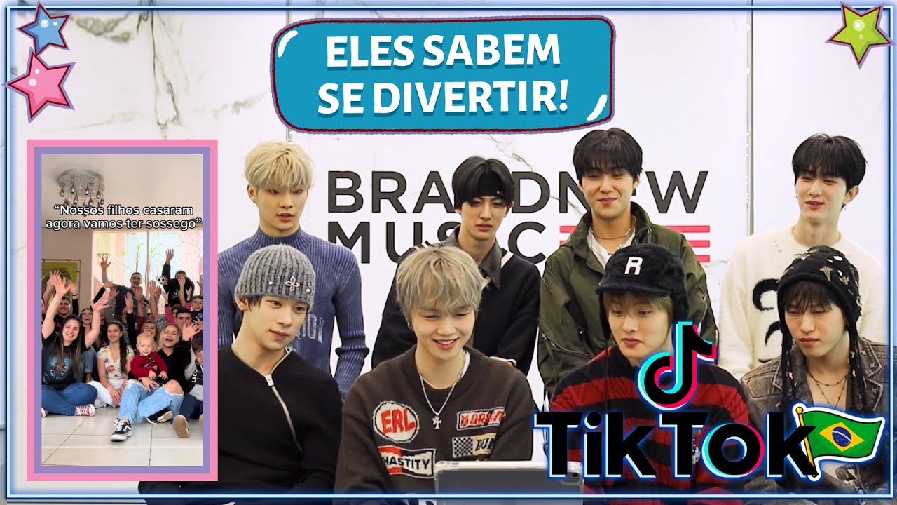 GRUPO DE KPOP REAGE A FAMÍLIAS BRASILEIRAS NO TIKTOK (COM YOUNITE)
