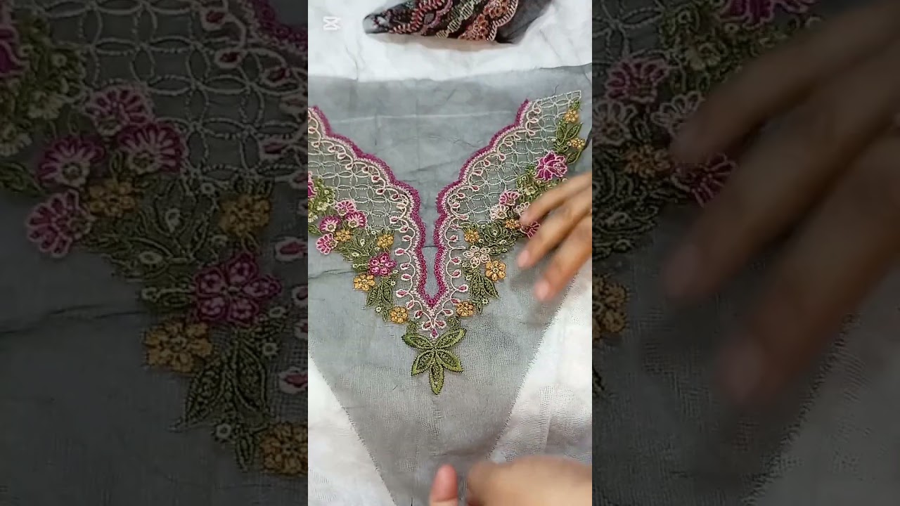 Beautiful fancy necklines..patches..03017450009 for order.