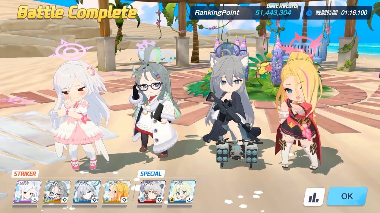【ブルアカ】総力戦 ホバークラフト Lunatic 被りなし6凸 51,443,304【記録用】