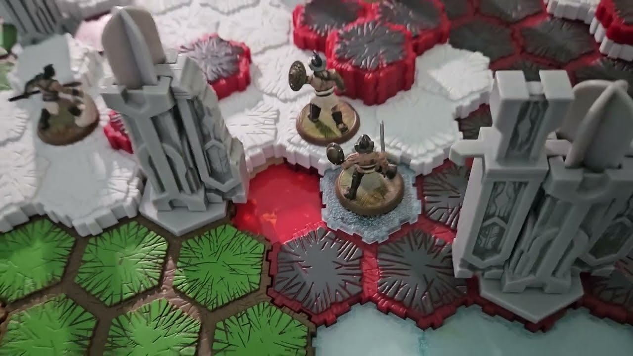 Solo HeroScape Battle: Gladiators vs Roman's! (And custom figures)