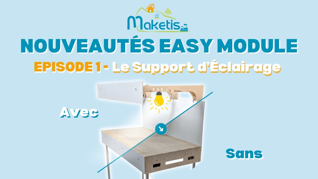 Comment bien éclairer votre réseau de train miniature avec les supports d'éclairage Maketis