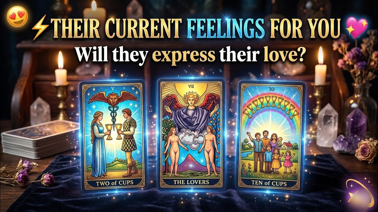 What he👦 thinks about you 🧸? || His current feelings 💕🥀for you ? #tarotcardreading #tarot #magic 