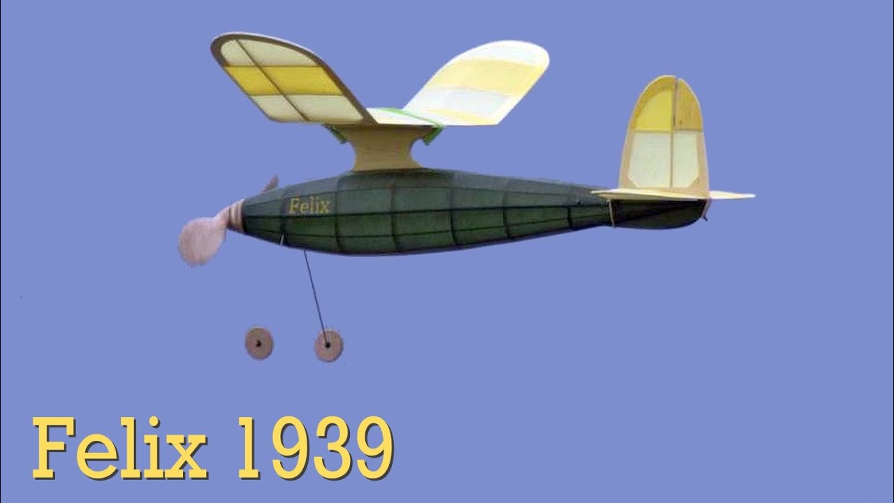 Felix by Albert E. Hatfull 1939. Rubber powered free flight.