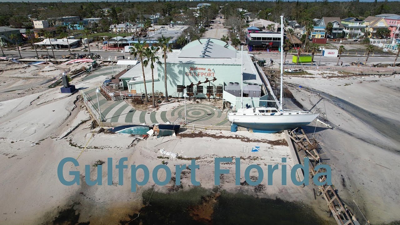 Gulfport Florida after Hurricane Milton