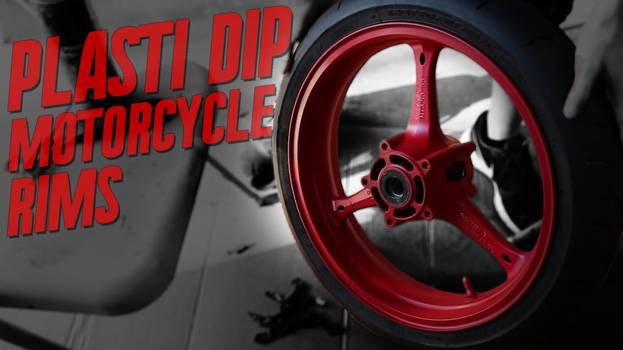How to Plasti Dip Motorcycle Rims