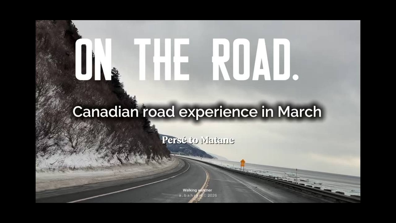 Canadian road experience. From Persé to Matane.