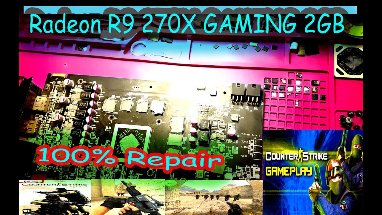 Radeon R9 270X GAMING 2GB Graphic Card Repair | Display + Driver issue | CS 1.6 | MSI H310M | 2023