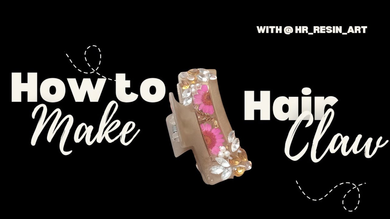 How to make Resin hair pin | claw|| Full tutorial of Resin ArtWork for beginners l| crafts