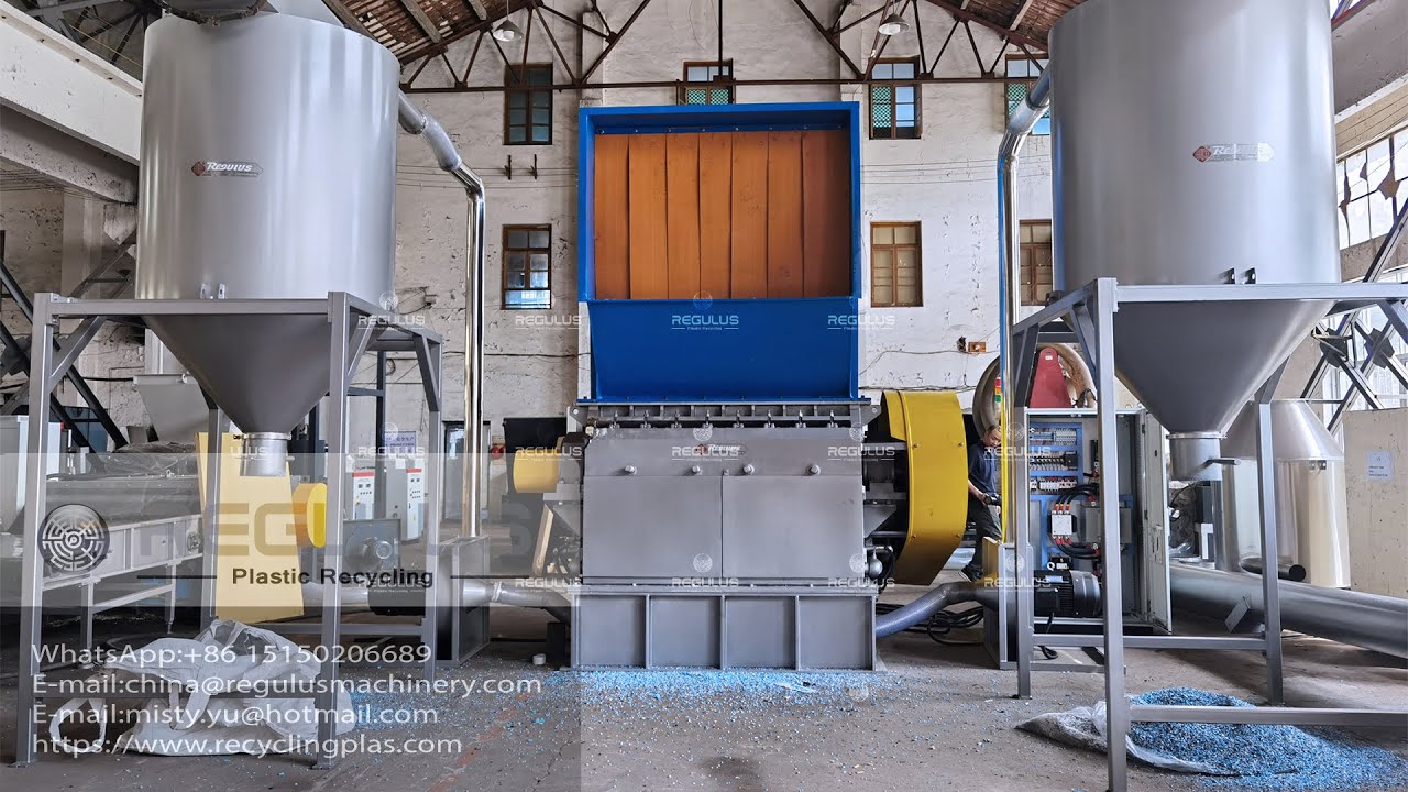 PC plastic crusher machine waste plastic recycling machine
