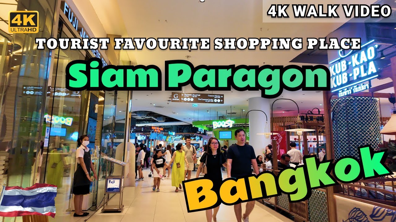 [4k HDR] Siam Paragon Walking Tour | Bangkok Shopping Mall 2024