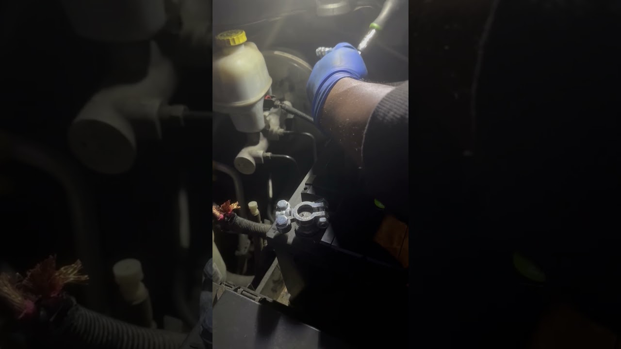 Harbor freight socket extender on battery cable connector for 1500 Dodge ram