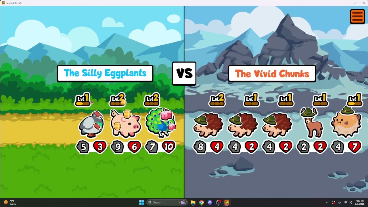 Super Auto Pets but I only use pets that start with the letter P