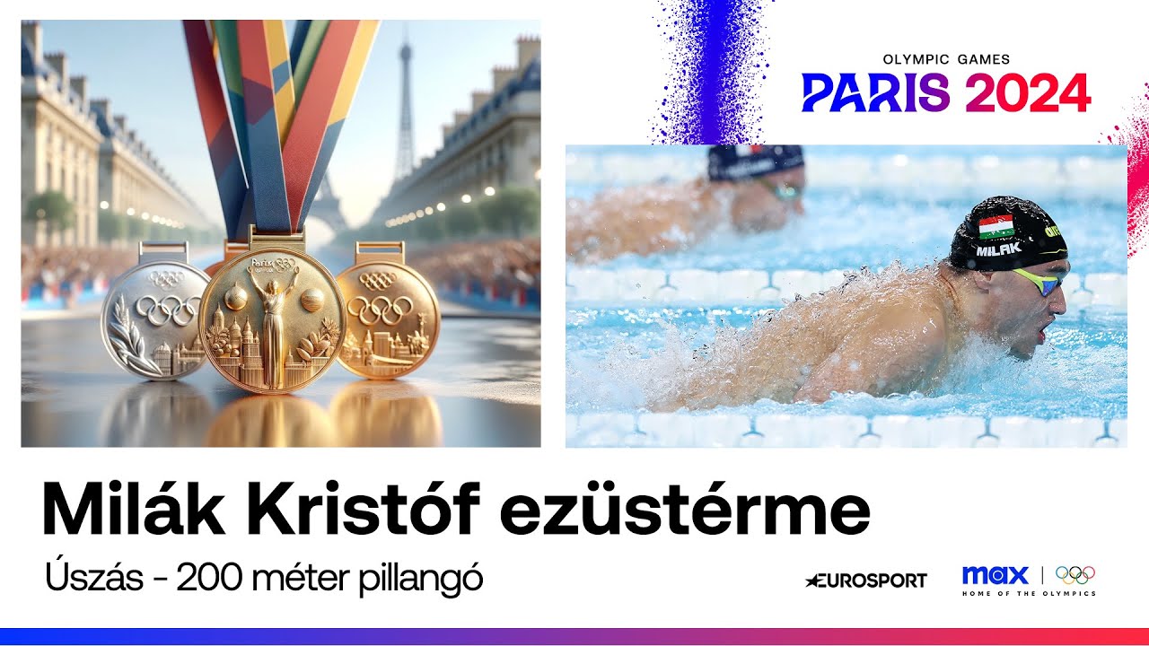 Olimpia 2024 | Milák Kristóf ezüstérme 200m pillangón