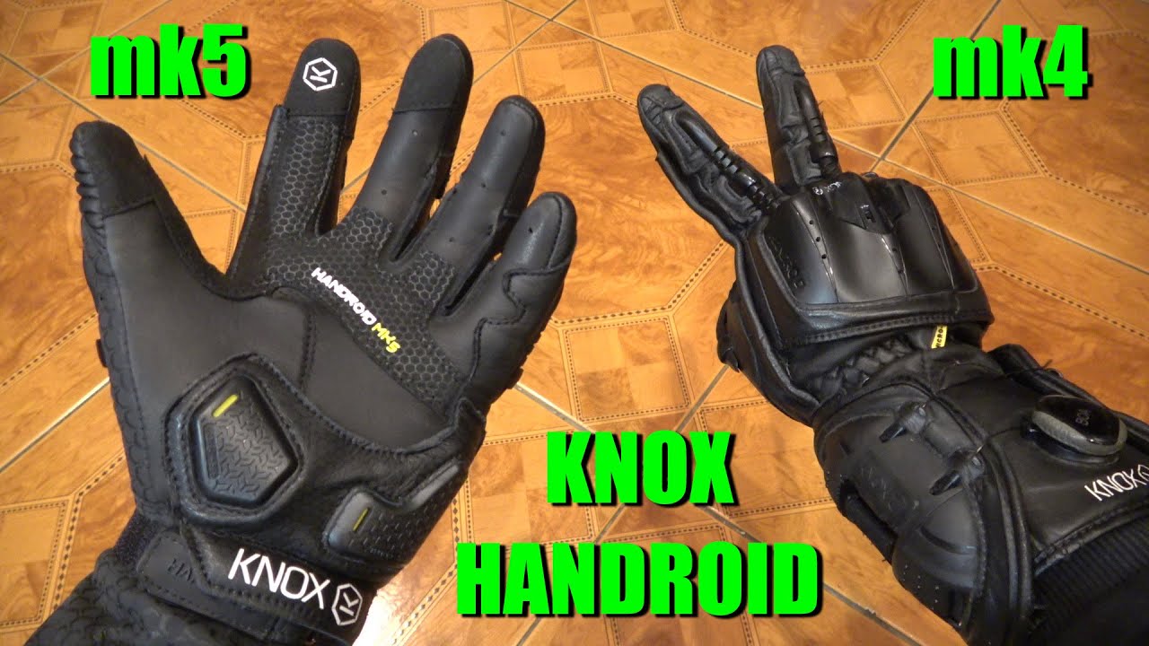 Nejlepší rukavice na motorku? KNOX Handroid mk5 vs mk4