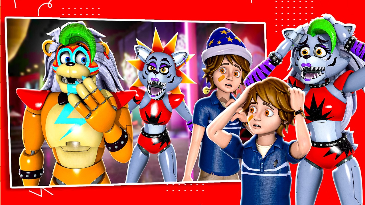 Reacting to FNAF SFM ANIMATIONS with Roxanne Wolf and Gregory