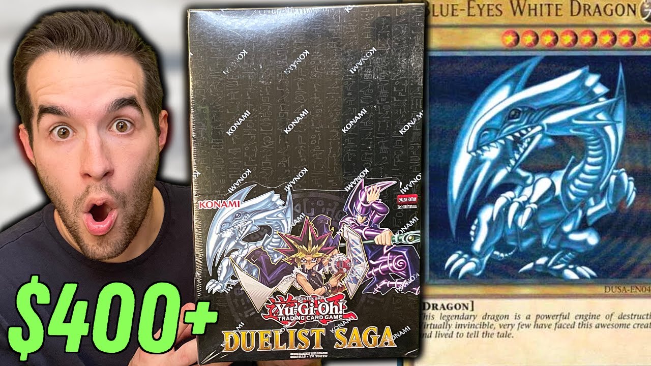 HOW RARE IS THIS BLUE-EYES? (Duelist Saga Box Opening)