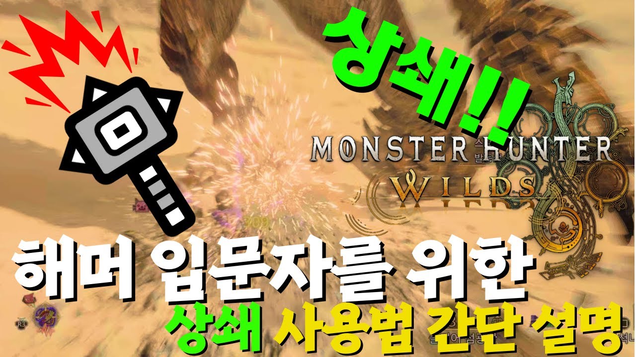 TU2 패치 후 해머 입문자를 위한 상쇄 방법 간단 설명서📖 #몬스터헌터와일즈 #monsterhunter #ps5 #mhwilds #tu2 #해머 #상쇄가이드