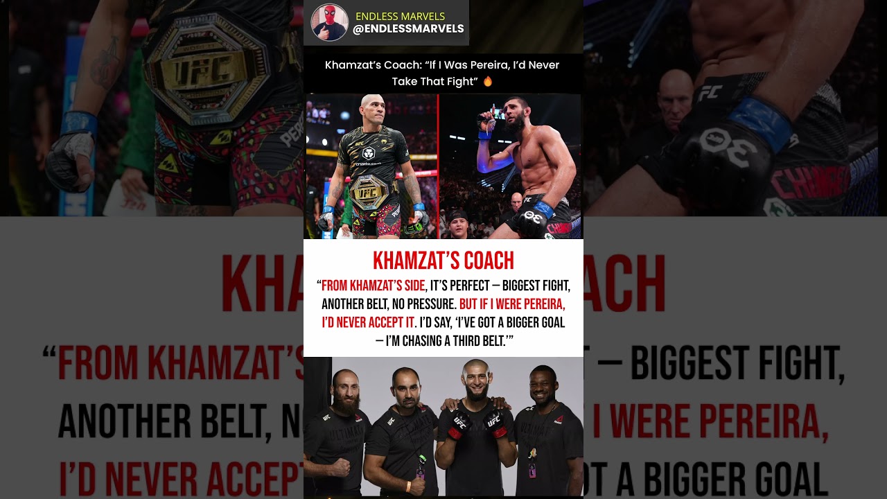 Khamzat&rsquo;s Team Just Put Pressure on Alex Pereira 🔥 #ufc